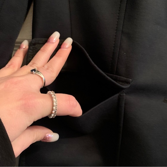 Banana Republic Navy Blazer with Pinstripe cuffs - Picture 3 of 9